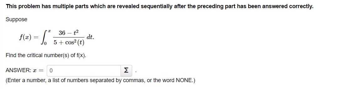  This problem has multiple parts which are revealed sequentially after the