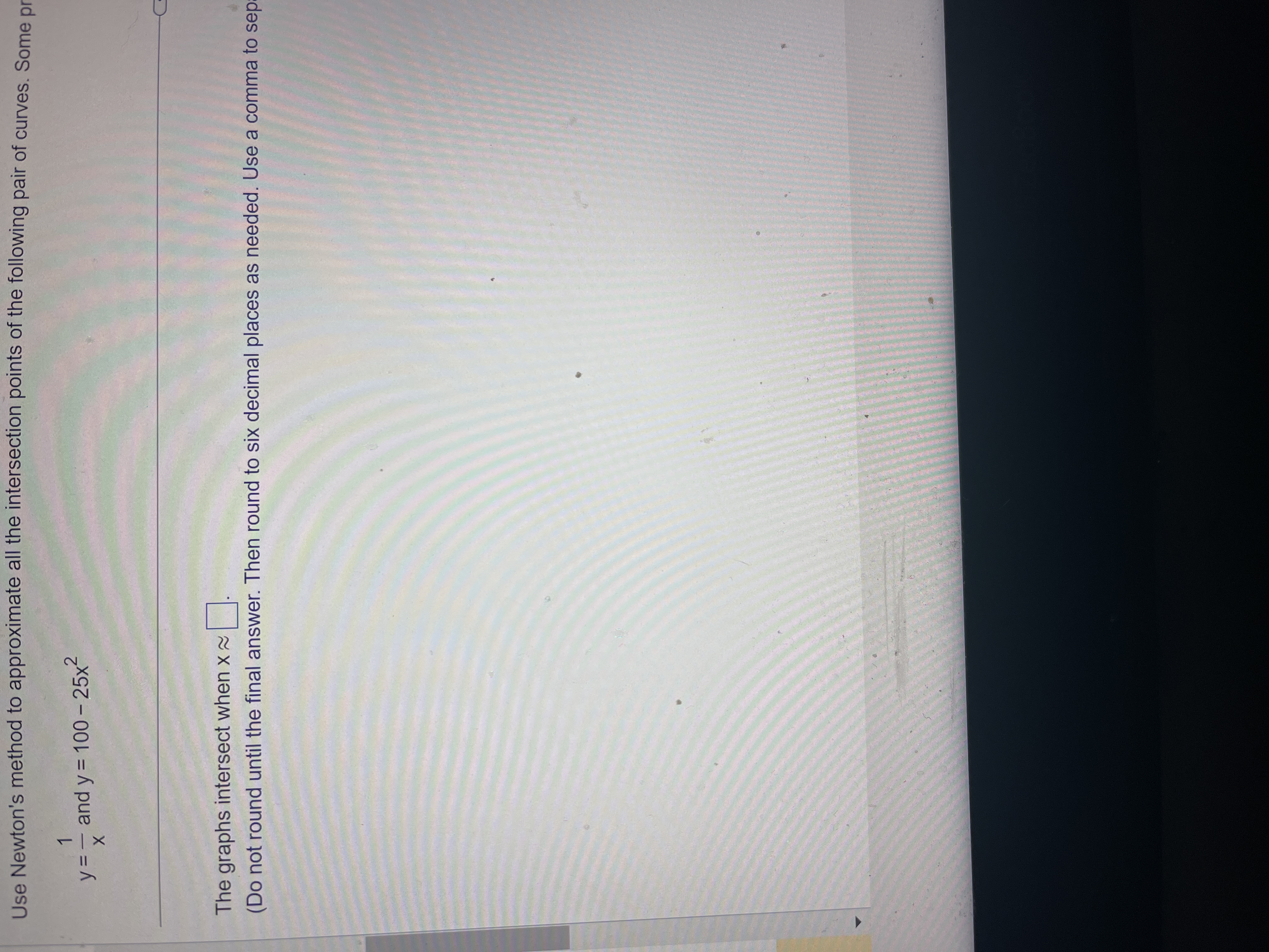 following pair of curves. Some p y= and y = 100 -