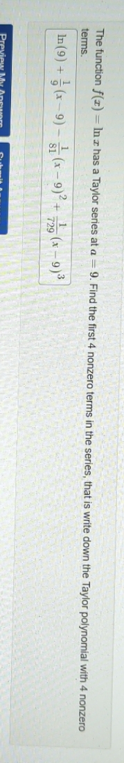- 9. Find the first 4 nonzero terms in the series, that