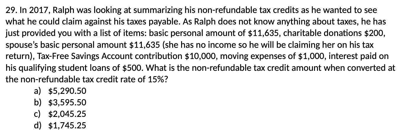 credits as he wanted to see what he could claim against his