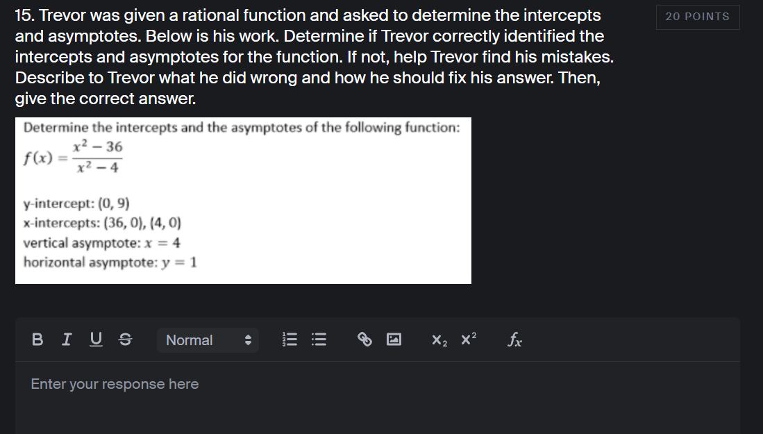 10 10. I-IF 7c, 9, A-APR 1, 3, A-CED 2: From the