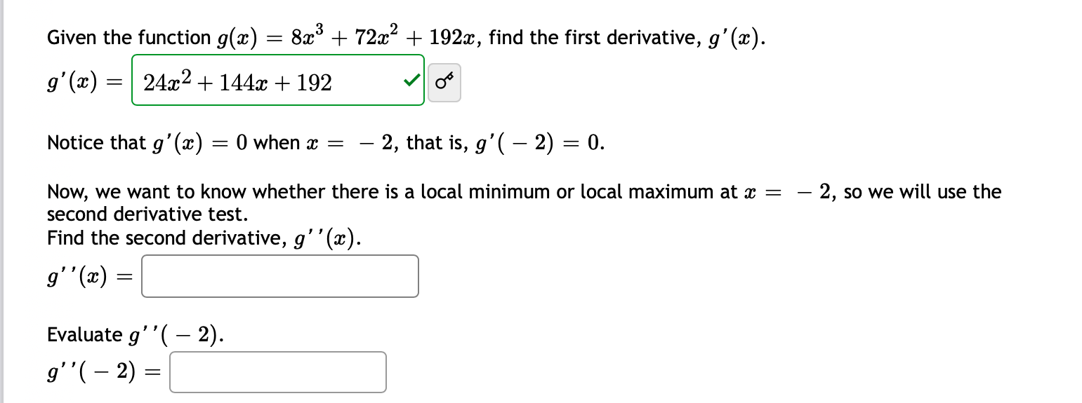 Given the function g(:c) = 8393 + 729:2 + 1929:, find