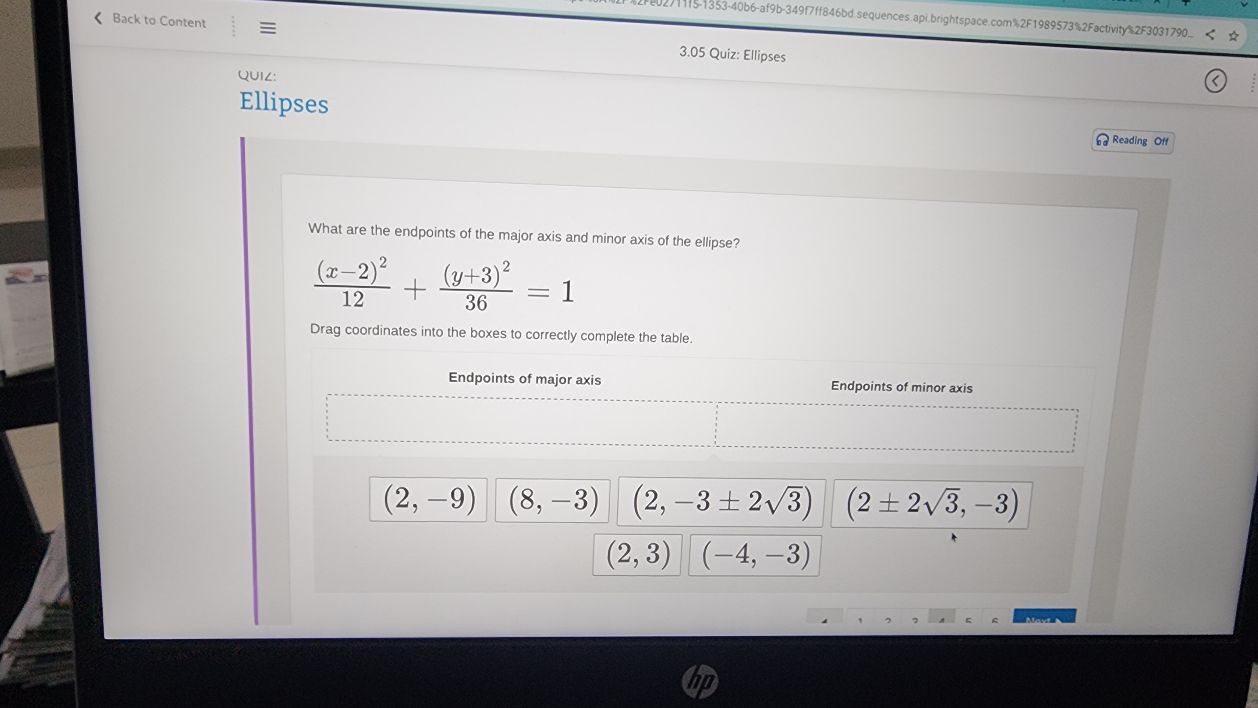 (14, -3) and ( 6, -8) 1 2 3 4 5 6