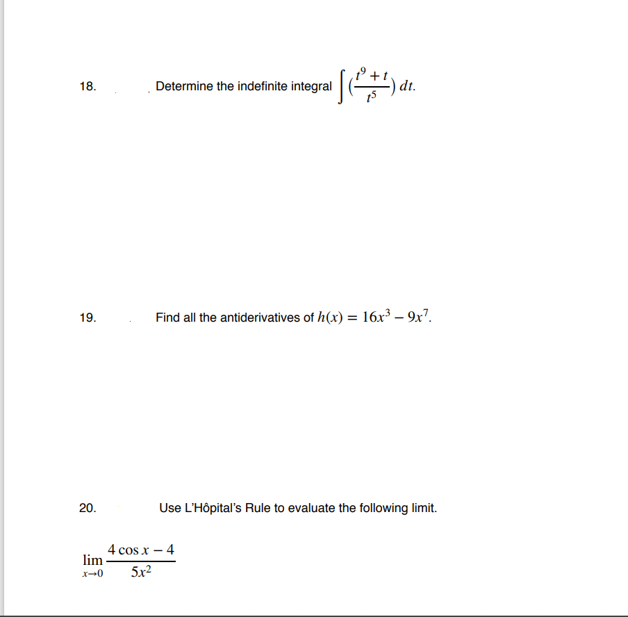 L'Hopital's Rule to evaluate the following limit. _ 5x 3 sin x