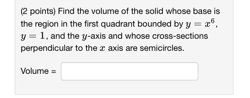 the region in the first quadrant bounded by y = 335, y