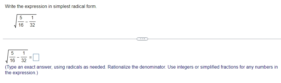 appears in the denominator, rationalize the denominator. 32 3 g Write the