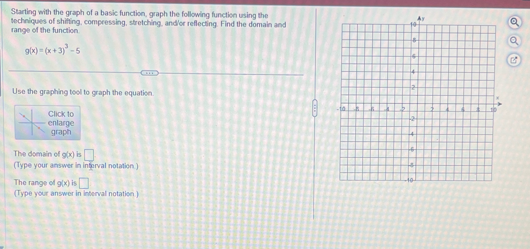  Starting with the graph of a basic function, graph the following