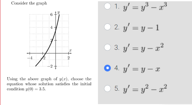 yo(1) = + e 3 such that y(0) = 7, find the