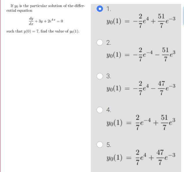 JIN +Determine whether the differential equa- tion y/ + yet = ry"