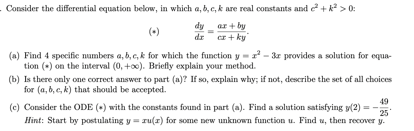 k are real constants and c2 + k2 > 0: diy_ ax+by