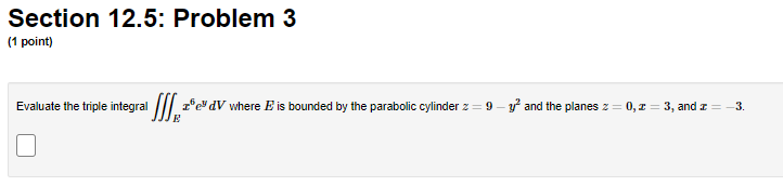 by B 0 = 9 and y = 6.Section 12.5: Problem 7