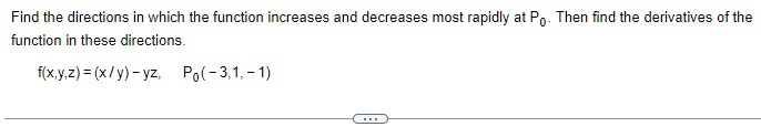 1 Find the directions in which the function increases and decreases