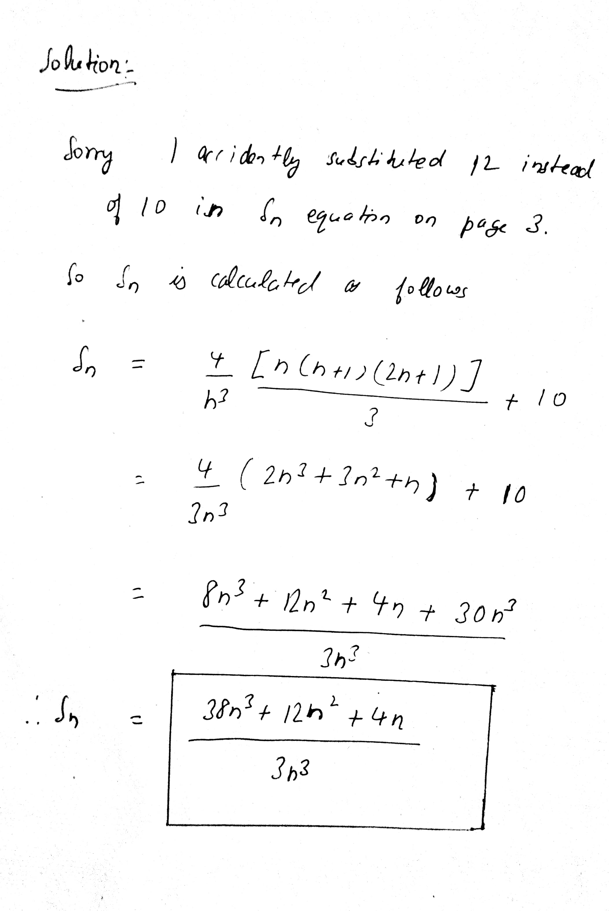 sum obtained by dividing the interval [0,2] into n equal subintervals and