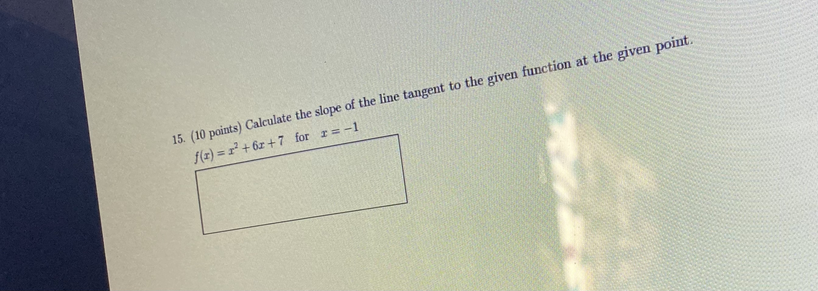 in the table below. Use a system of equations to fit a