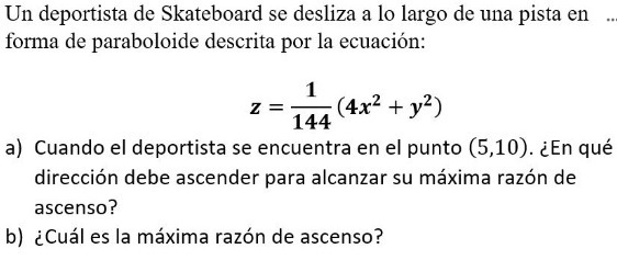 en forma de paraboloide descrita por la ecuaci6n: 1 z = (4x2