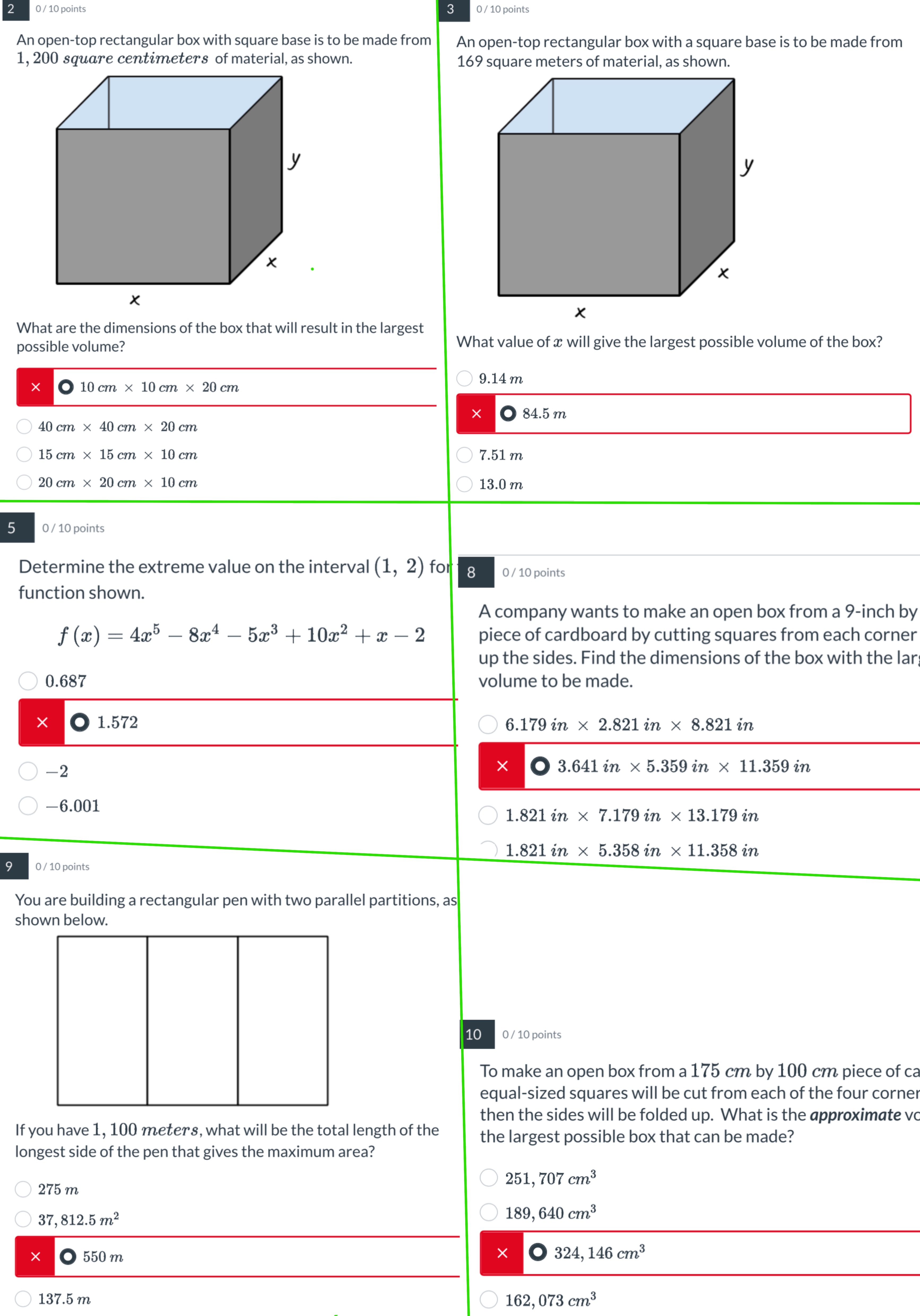 provide the correct answer! 0/ 10 points 3 0 / 10 points