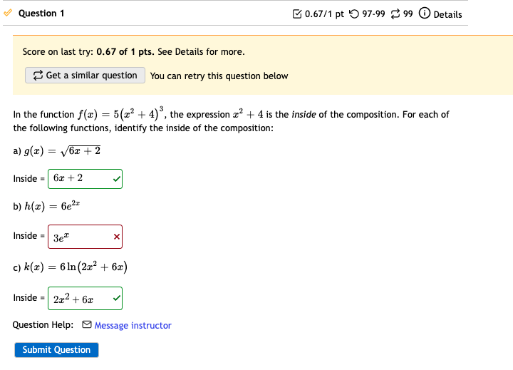 = 212 + 53 Question Help: E Message instructor Submit Question Question