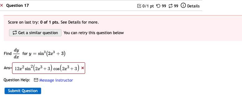 f' (z) 5 sin r. cos c syntax error. Find f' (1)