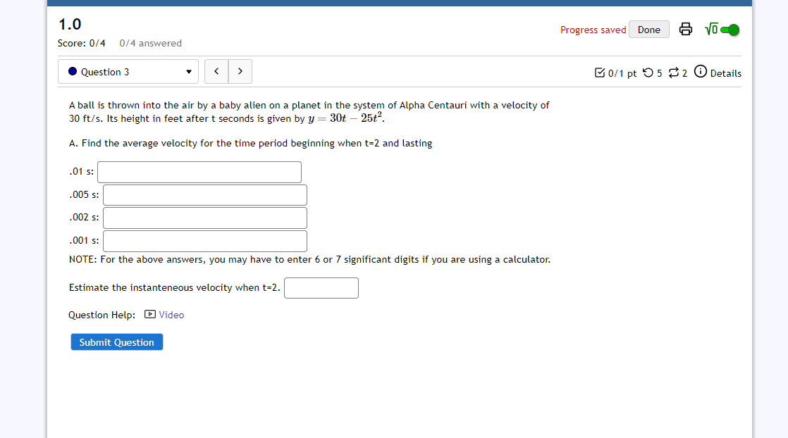 (x, x2 + x + 4), find the slope of the secant