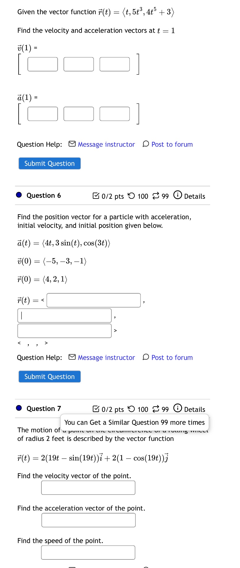  Given the vector function F(t) : (t, 5153, 4135 + 3)