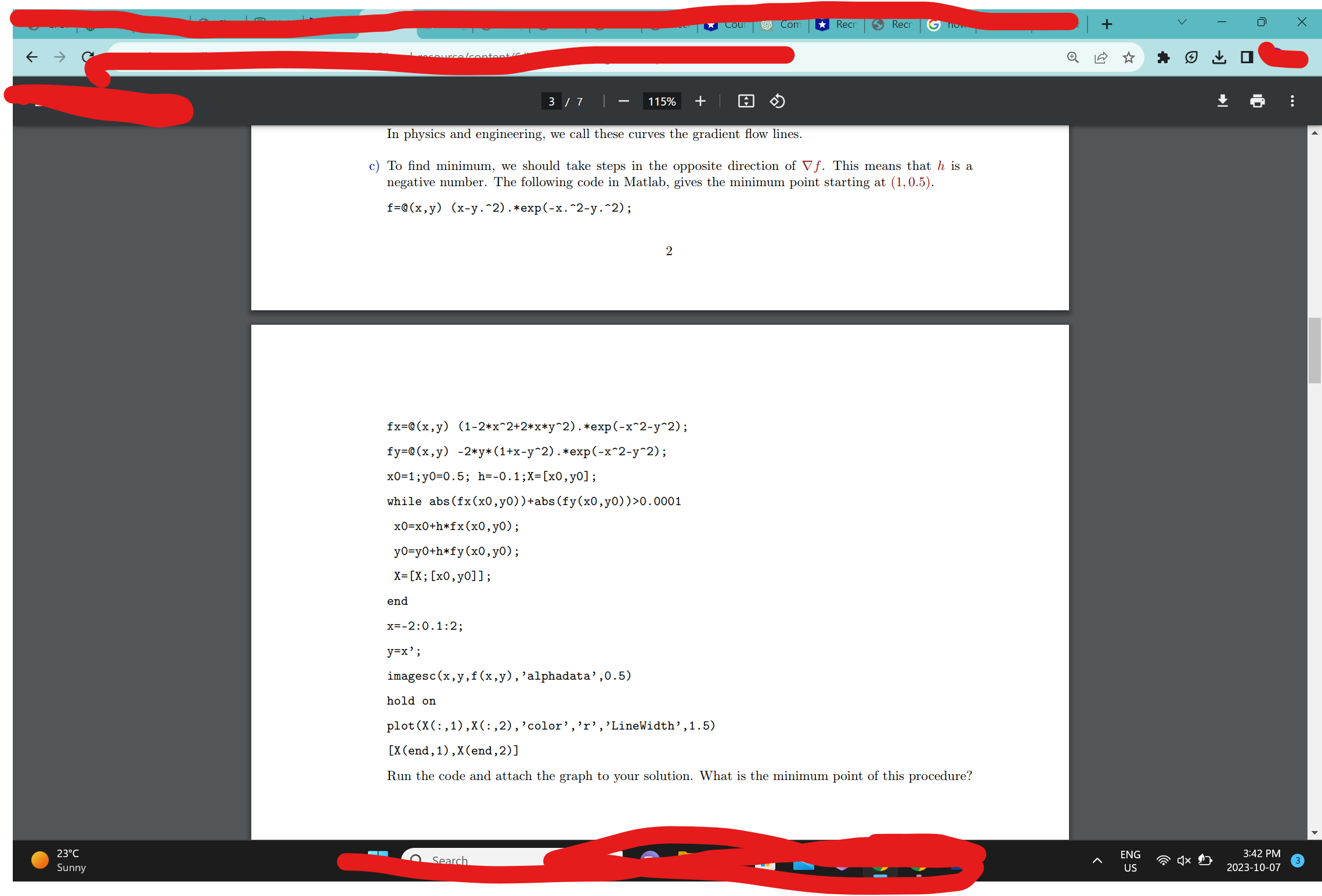 of a two-Variable function 2: f(I. y). Recall that the gradient Y'f