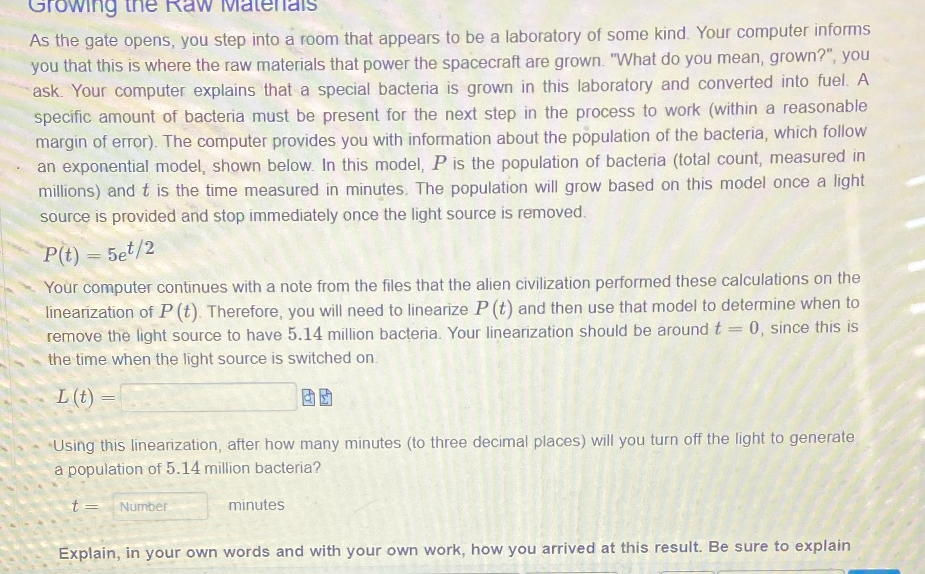  Growing the Raw Materials As the gate opens, you step into