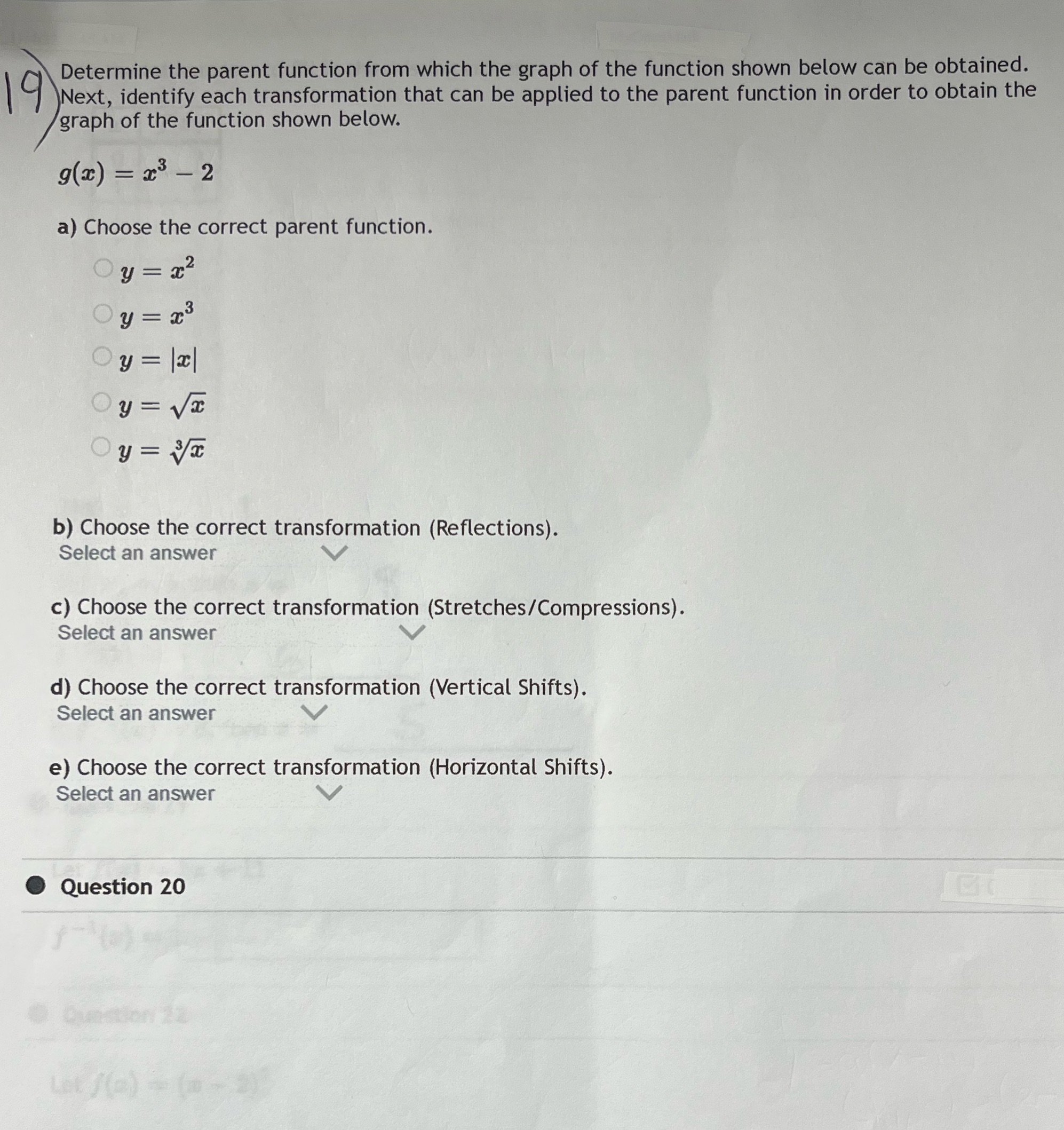shown below can be obtained. Next, identify each transformation that can be