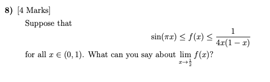 4x(1 What can you say about lim f (x)?