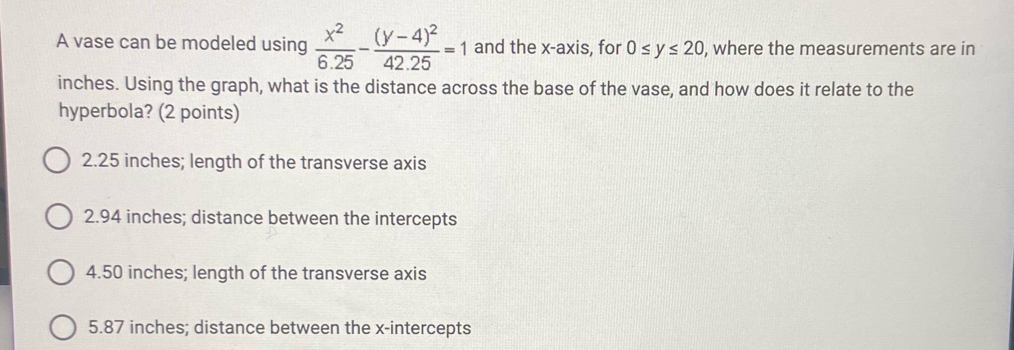  A vase can be modeled using * 2 ( 1 -