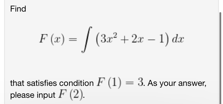 your answer, please input the value of the integral. Let R /