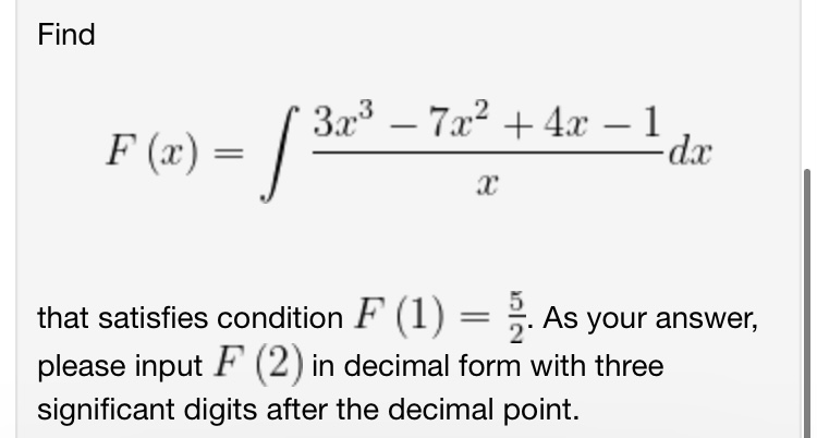 answer, please input F (2).Find (Ix ~ .3_*-.r.2 ,_ PM): [-3.1 m