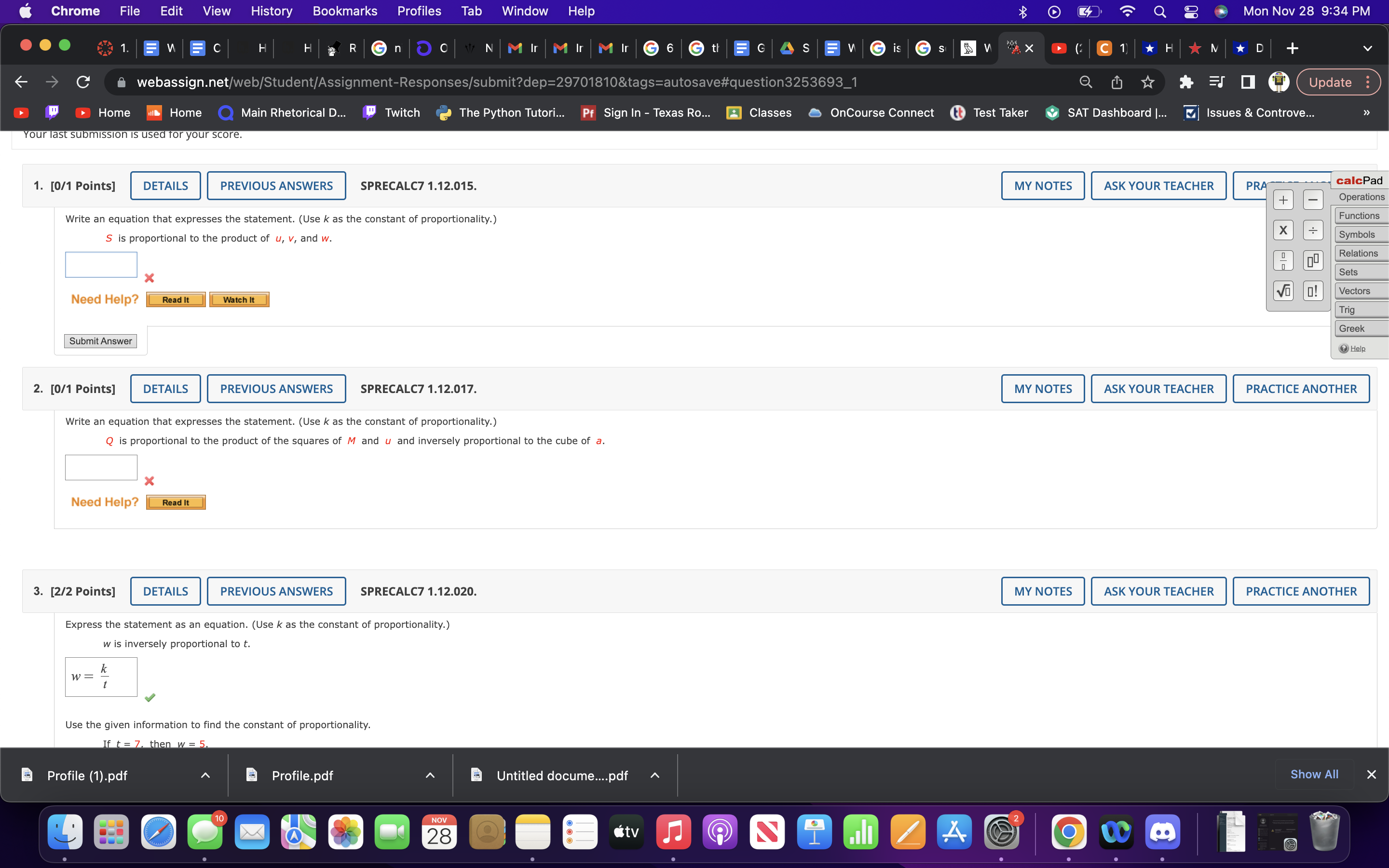  i need help with these problems Chrome File Edit View History