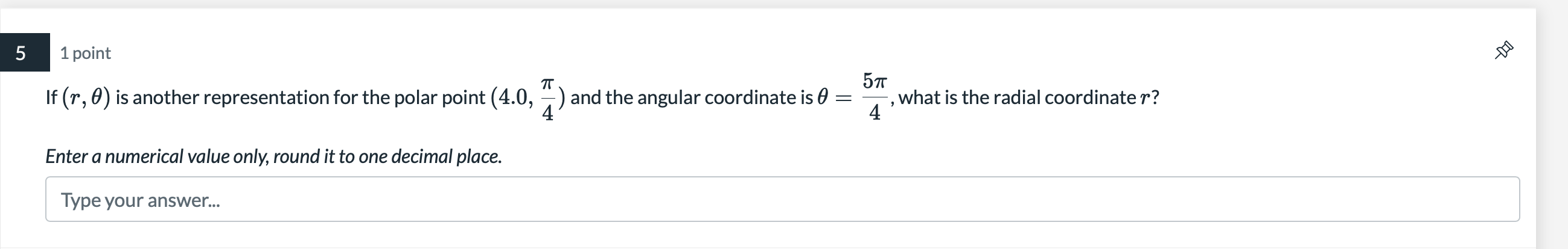 decimal place. Type your answer... 3 1 point The graph of r2