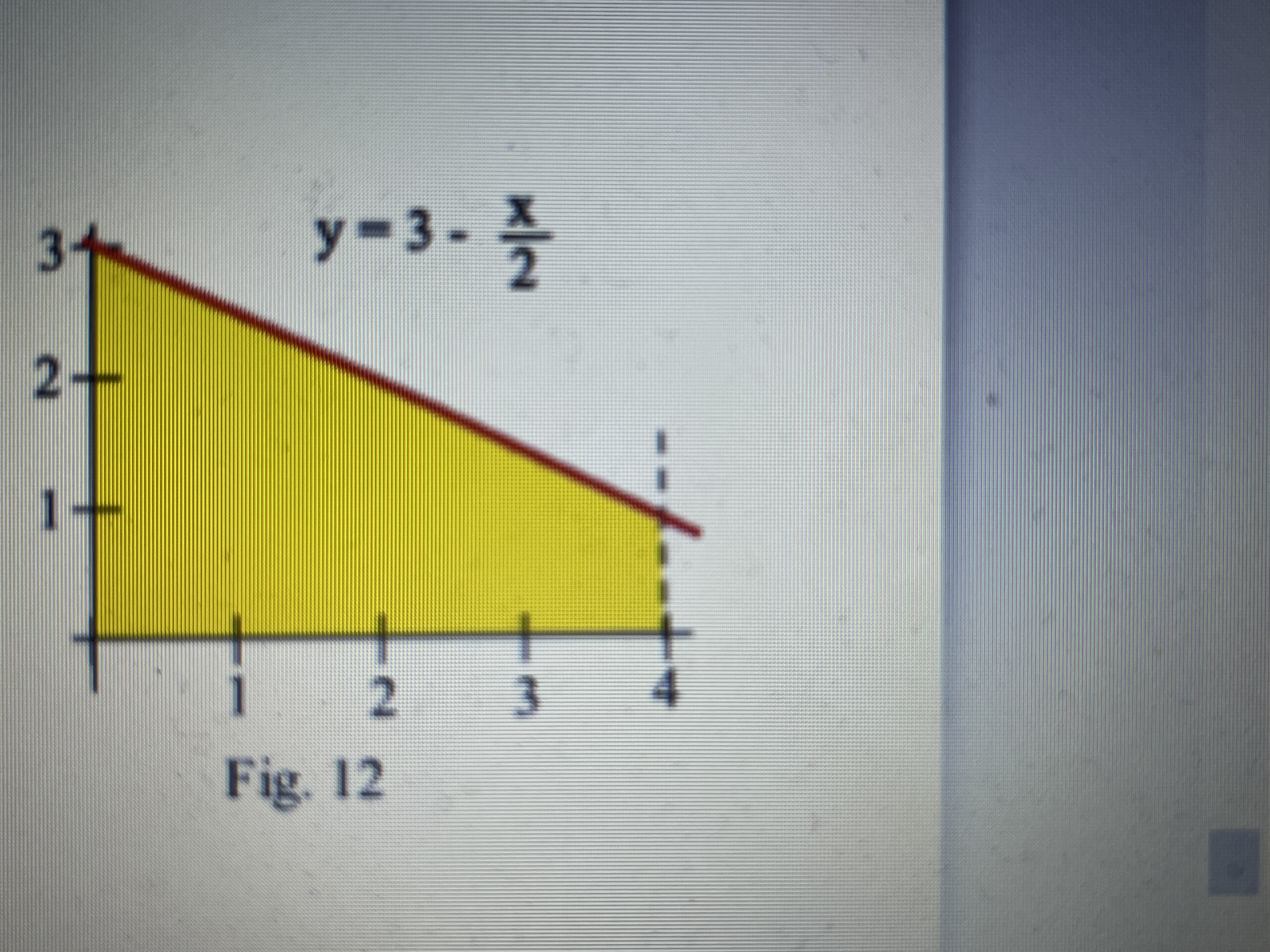 region as a definite integral, and use geometry to determine the value
