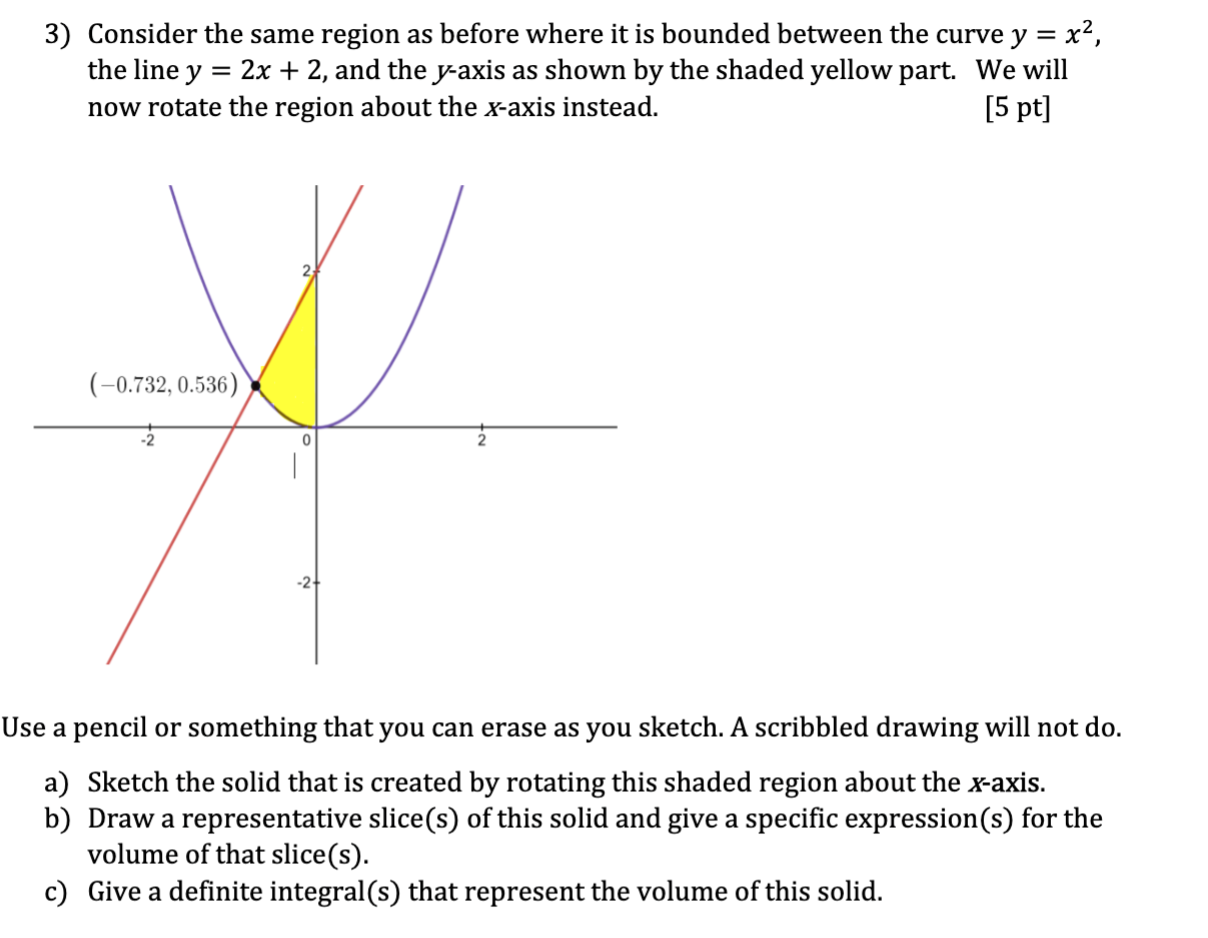 between the curve y = x2, the line y = 2x +