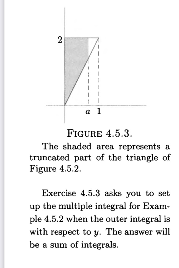 to y) for the truncated triangle shown in figure 4.5.3. FIGURE 4.5.3.