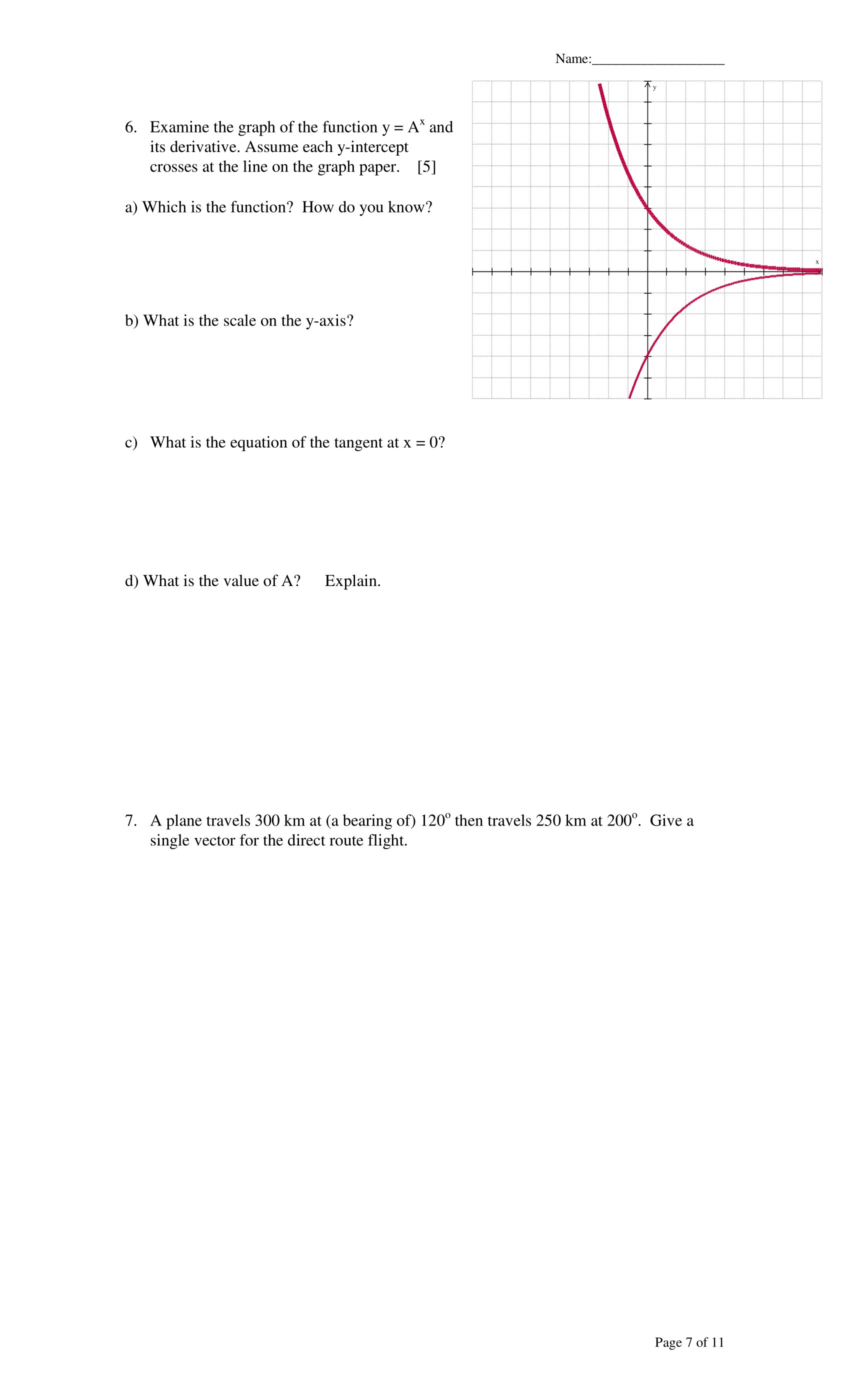 Sketch the unmatched derivative. 11) iii) C A) Page 5 of 11