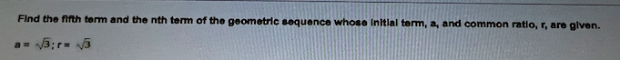 given.Determine whether the Infinite geometric series converges or diverges. If It converges,
