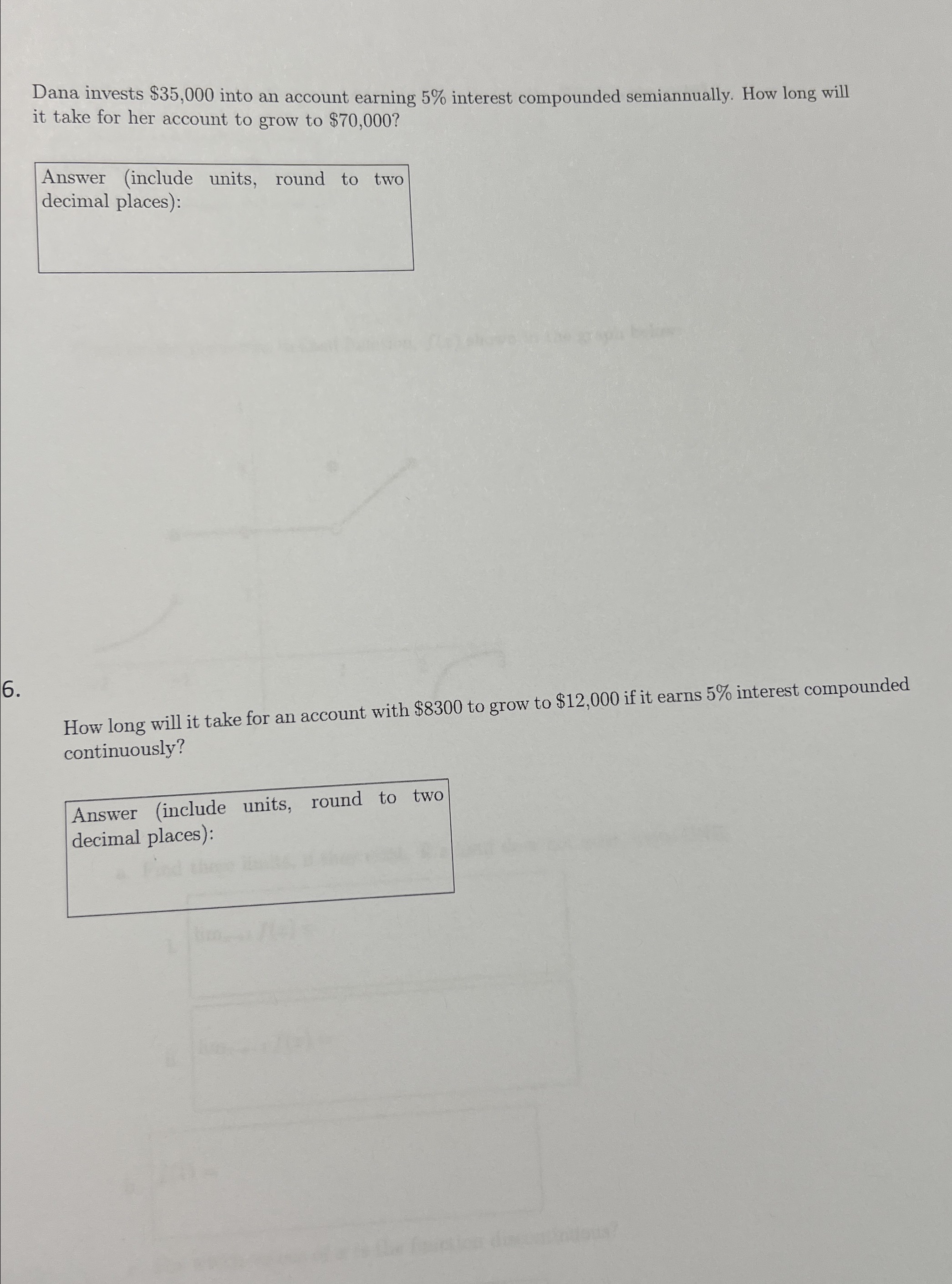 how do you do these Dana invests $35,000 into an account