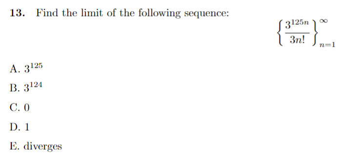 Find the limit of the following sequence: 75/2 + 2n+1 n3 +5vn