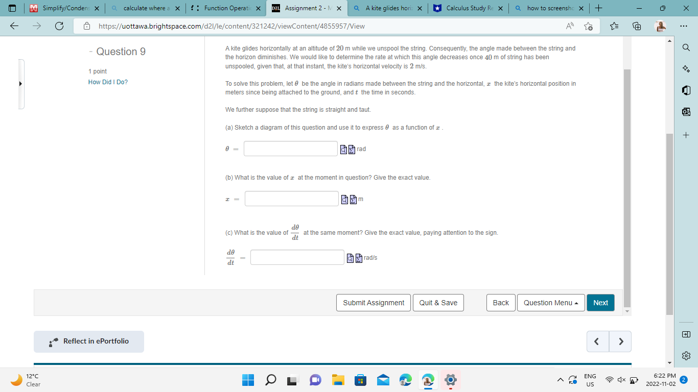 Do Simplify/Condens X Q calculate where a x ! : Function
