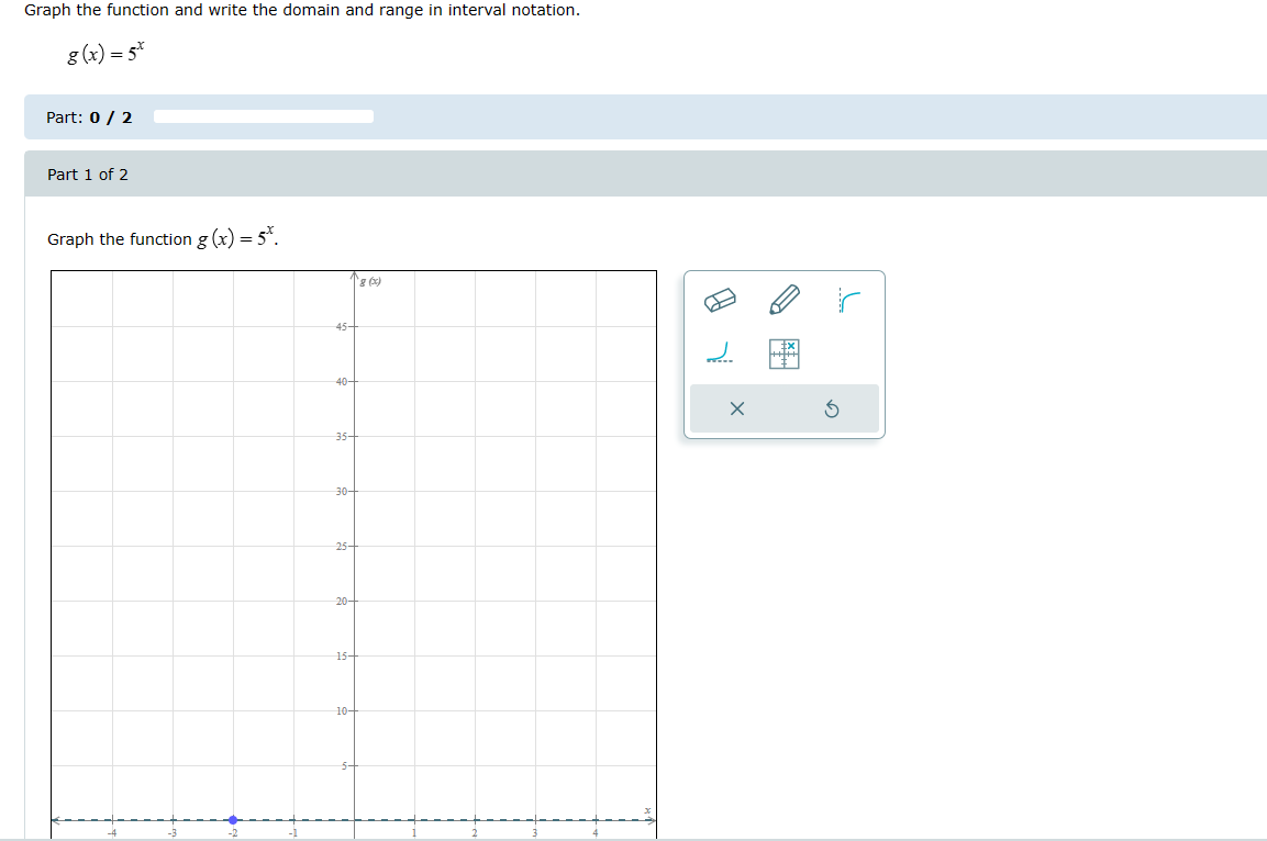 = 5" to graph the given function.. X 5 -9 -8 -7