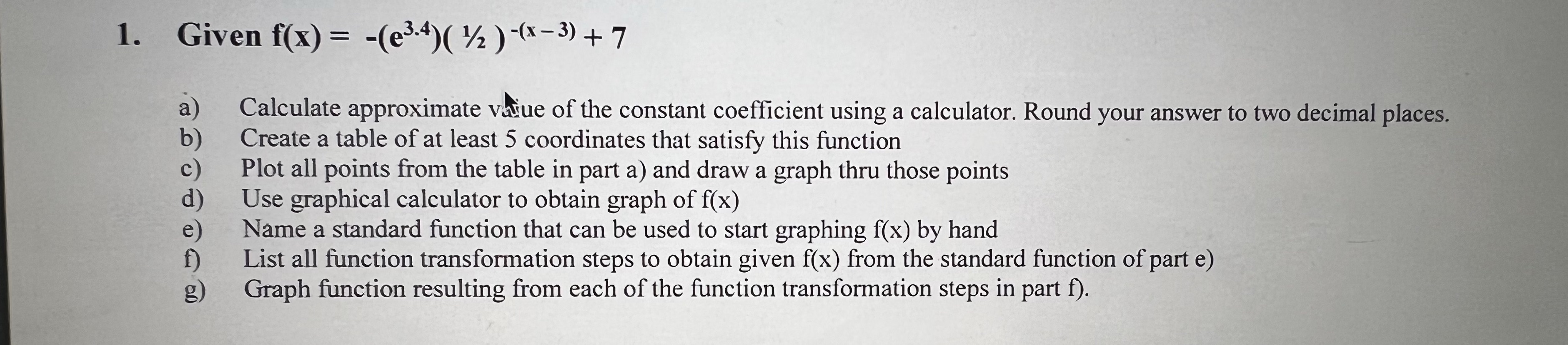 Calculate approximate value of the constant coefficient using a calculator. Round your