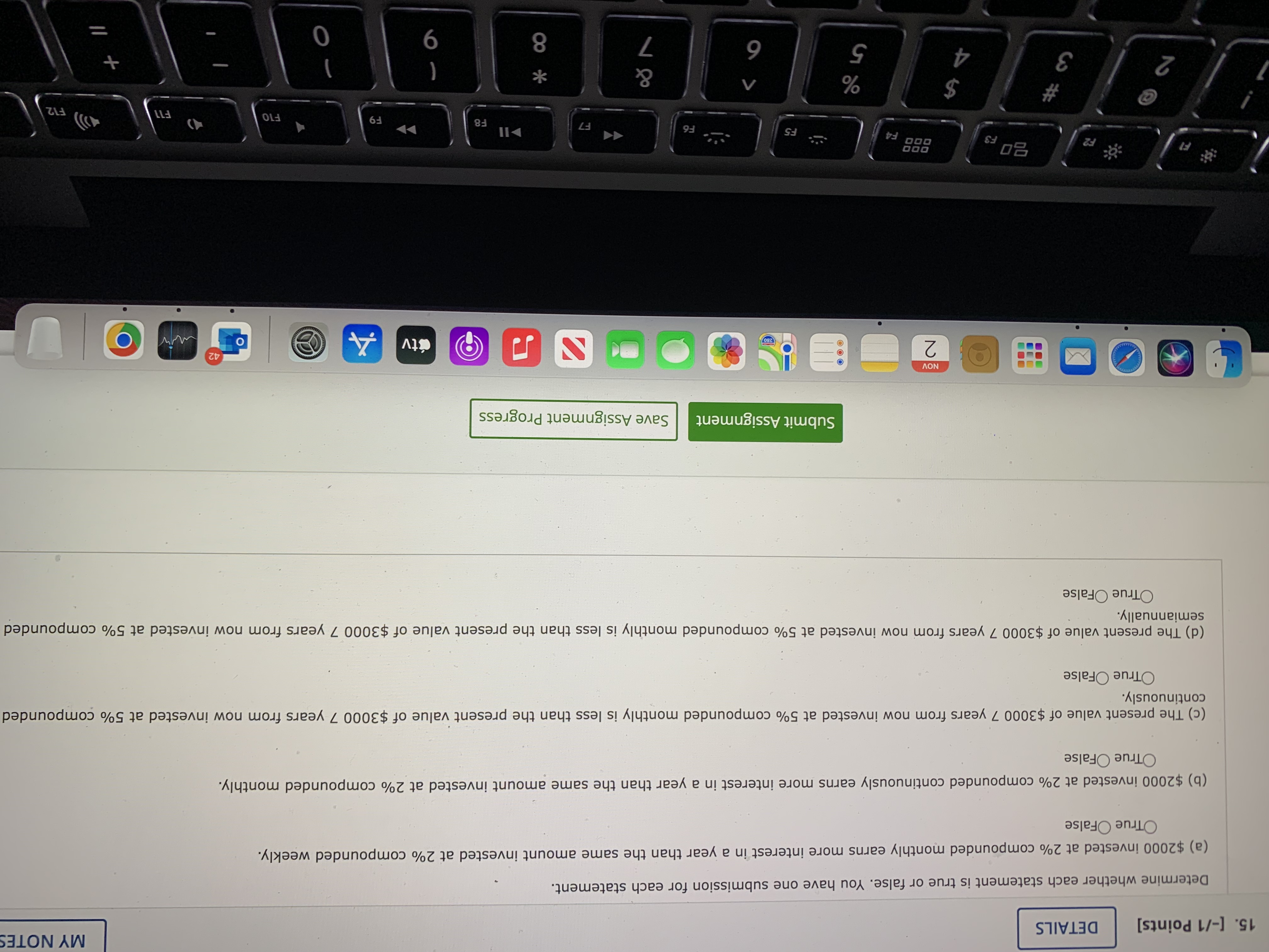 DETAILS (a) Compute the effective interest rate corresponding to a nominal interest