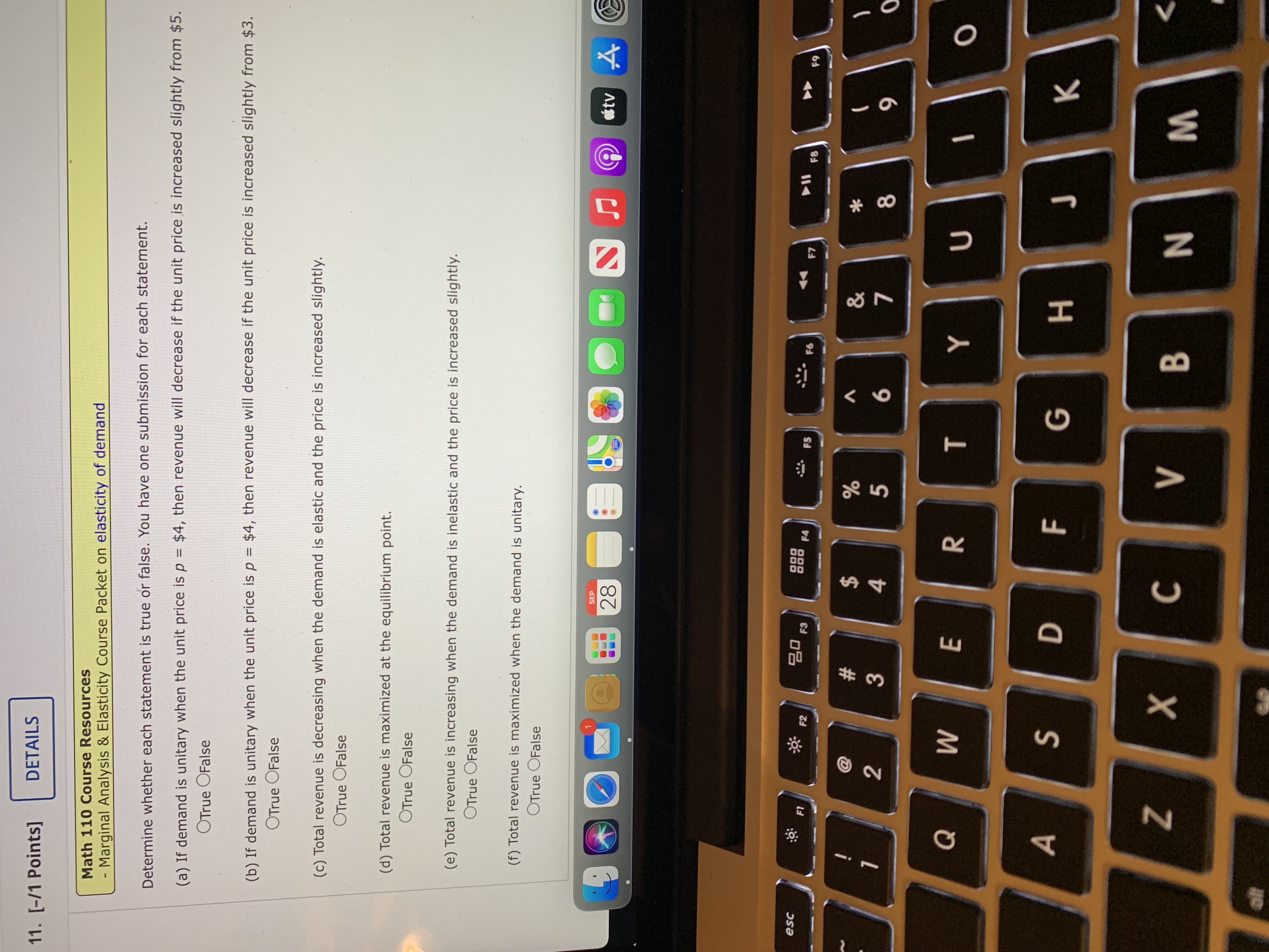 price will result in O a decrease in total revenue. 0 an