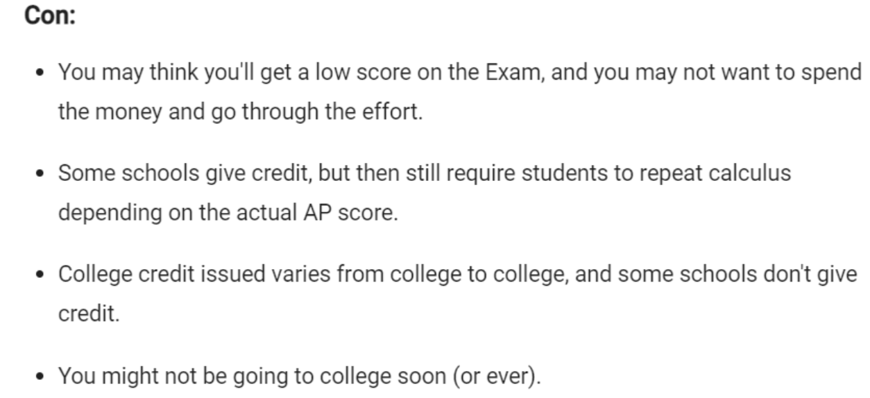 not to take the Exam, we hope you will because you potentially