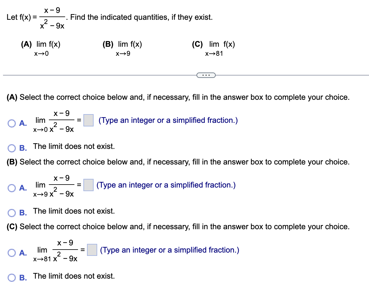  xQ Let f(x) = 2 . Find the indicated quantities, if
