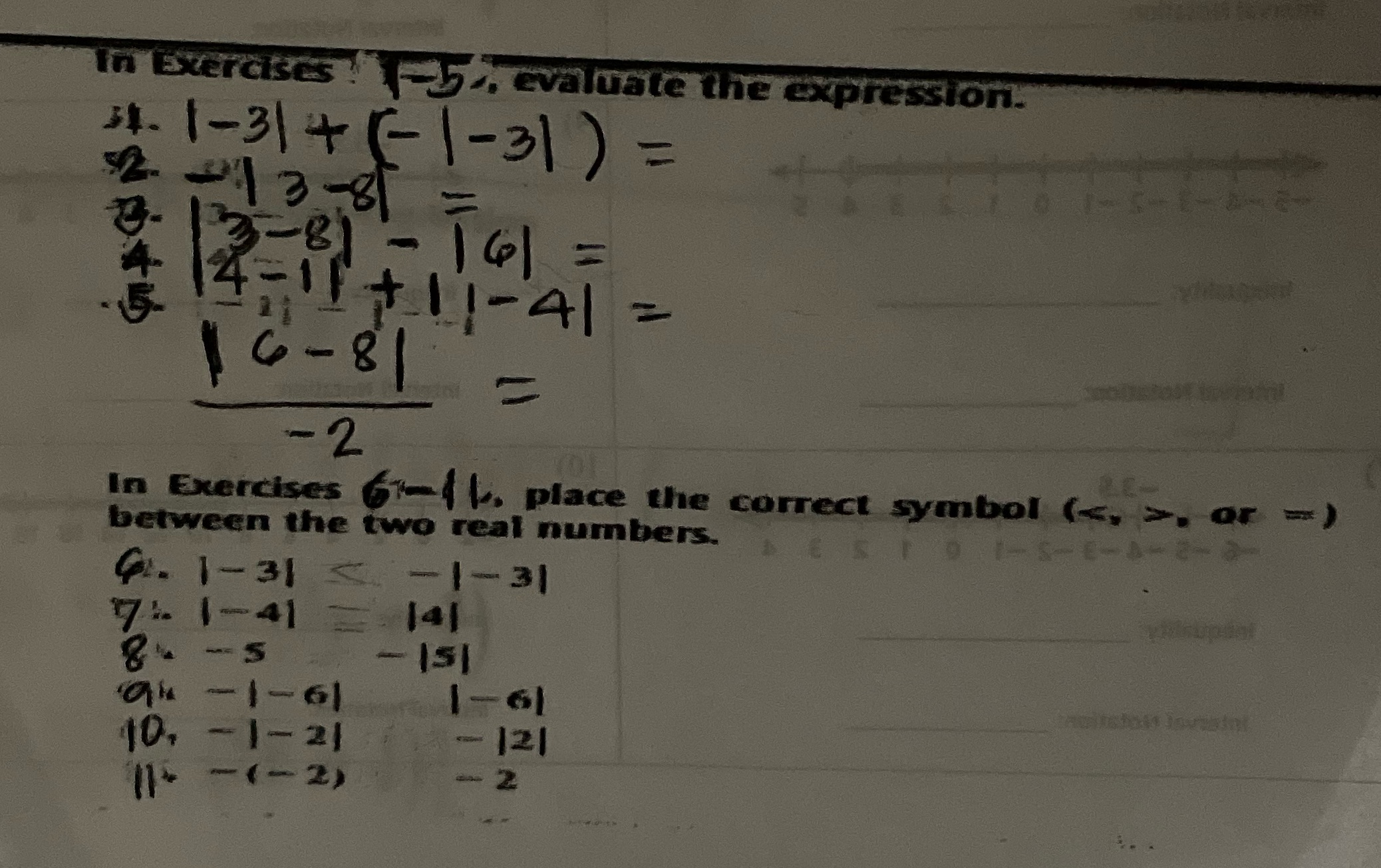  ercises -5.. evaluate ression. 34- 1-31 4+ ( 1- 31 )