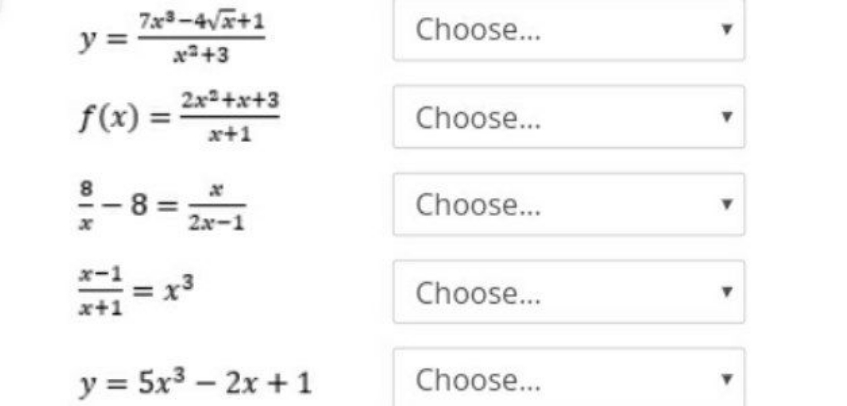 rational equation, a rational inequality, or none of these. 