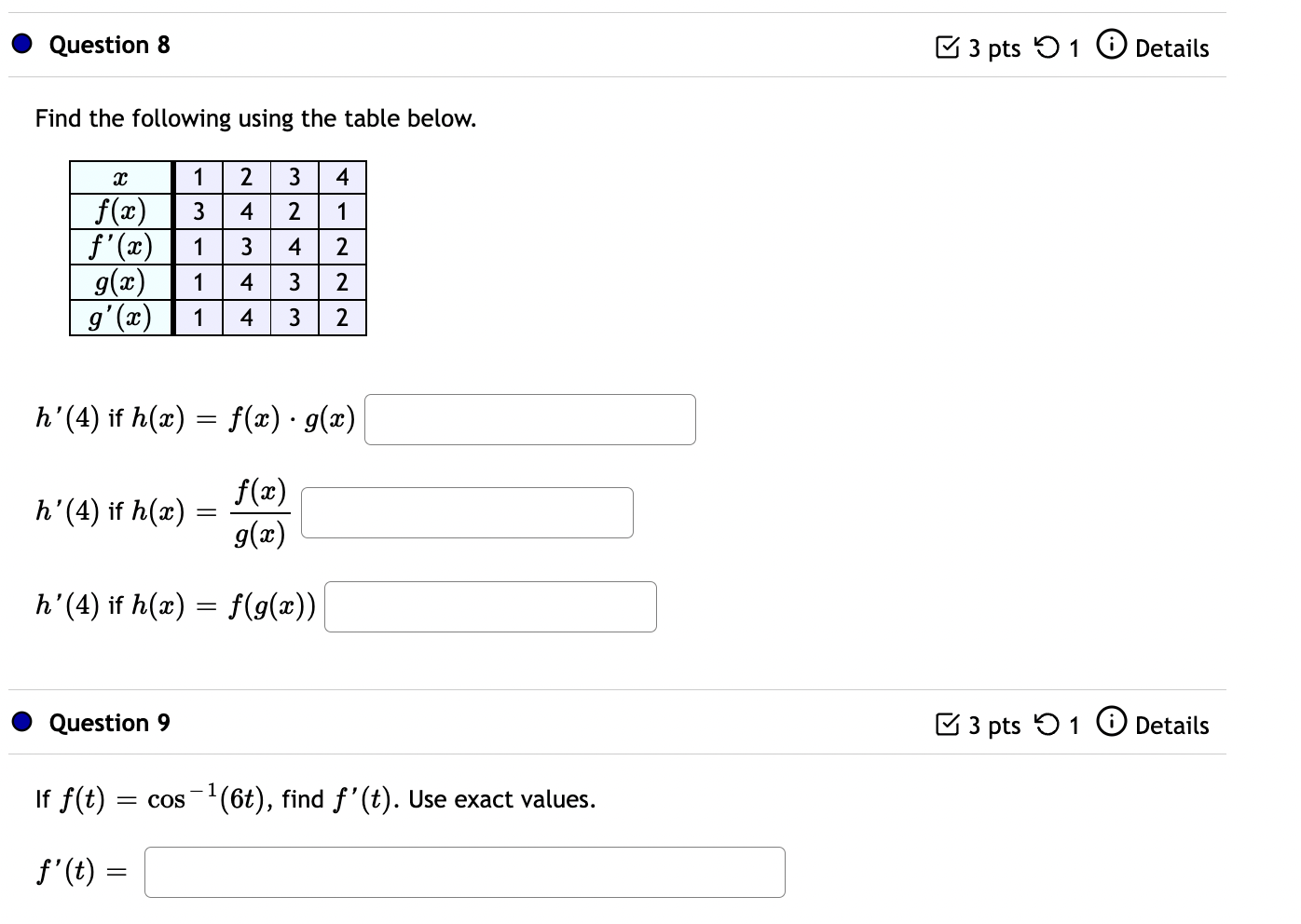 derivative function f' (a)? If' (a) | f' (a) f' (a) f'